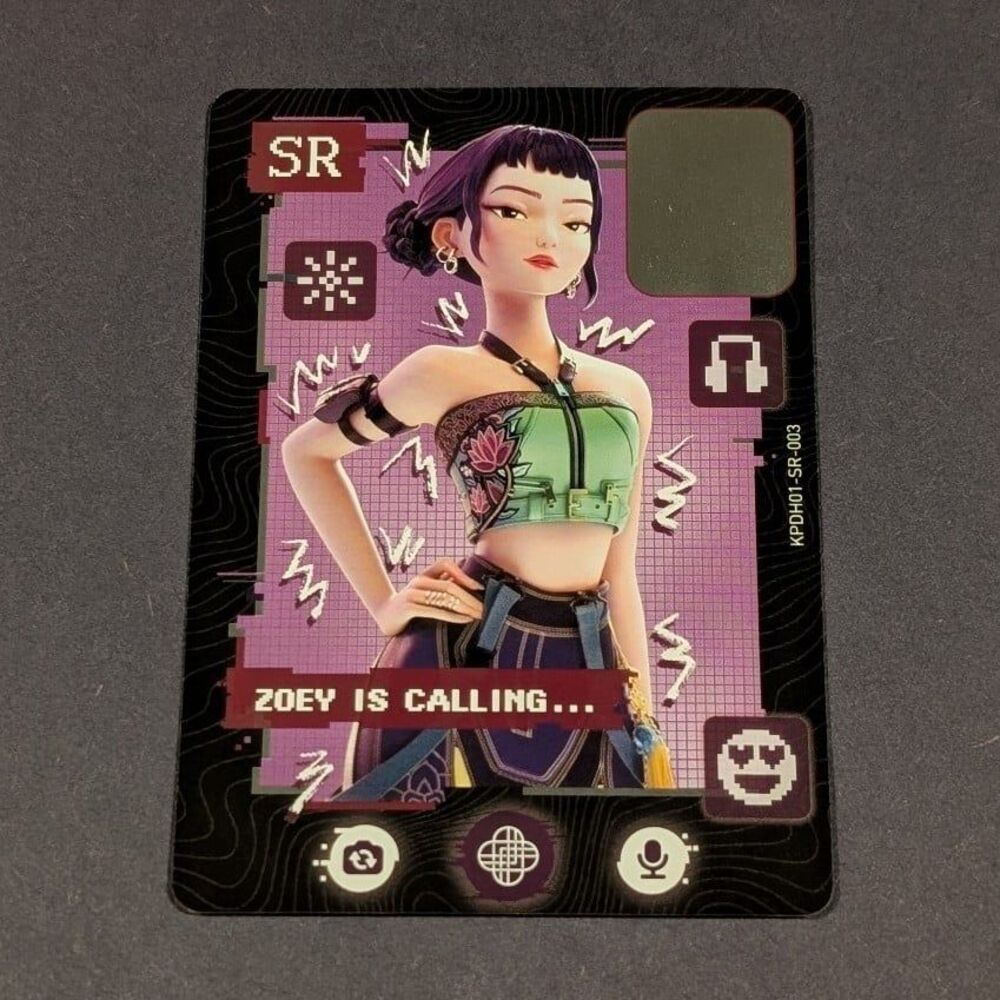 Kayou K-Pop Demon Hunters Zoey Is Calling SR Card KPDH01-SR-003